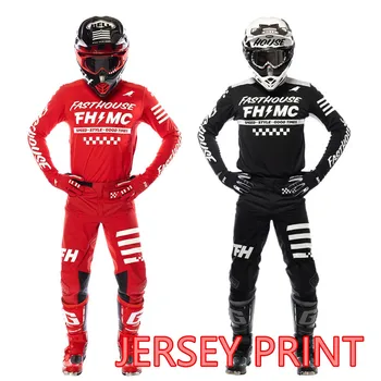 Za kit MX Jersey Print MX Gear Kit iz dres za cestovne bicikle, prozračni мотокостюм za motokros, внедорожная мотоциклетная odijevanje