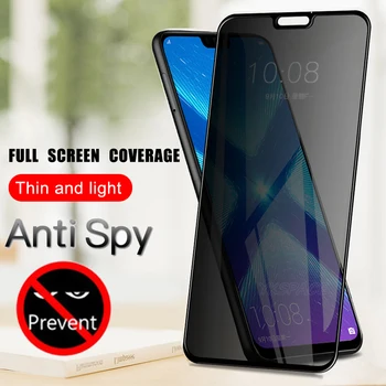 Zaštitna folija za ekran sa punim privatnosti za Huawei Y7 Pro Y9 2019 Y7pro s zaštitu od spyware voajerski i odraza, film od kaljenog stakla 9H