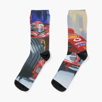 Čarape MICHAEL SCHUMACHER od Greg Tillett, kratke čarape, što je novost za sport i rekreaciju, poklon čarape, ženske i muške čarape