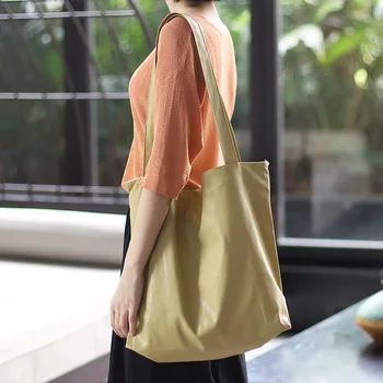 Ženski ručni torba preko ramena od umjetne kože, jednostavna svakodnevnica torba-тоут, čvrste torbe, Dizajnerske torbe velikog kapaciteta, Veliki novčanik za dame