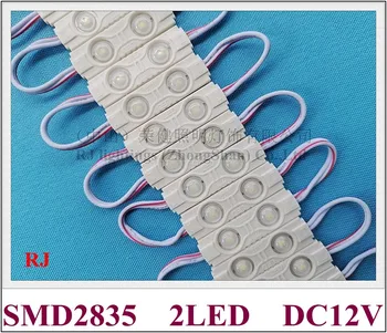 водоустойчивый modul LED svjetla kalup IP65 svjetlo za mali znak pisma DC12V 45mm*13mm*5mm SMD 2835 2 LED 1W objektiva
