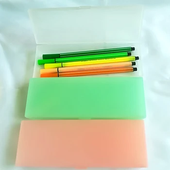 Кавайный kutija za olovke, Slatka Plastična Prozirna kutija za olovke velikog kapaciteta, kutija za olovke za olovke, Školski pribor za djevojčice i dječake