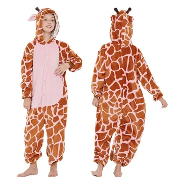 Кигуруми - set za косплея odrasle, crtani žirafa, žaba, dječja pidžama, zimska odjeća za dječake i djevojčice