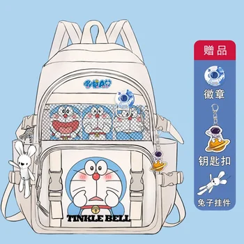 Мультяшный ruksak Doraemon za osnovnu školu od 1 do 5 razreda Slatka školski ruksak za učenike nižih razreda srednje škole 35x16x45 cm