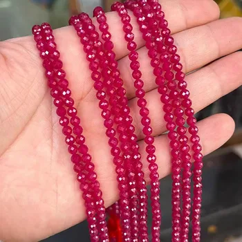 Россыпные perle рубиновые okrugli/roundelle cut-2/3/4 mm veleprodaja nakita 